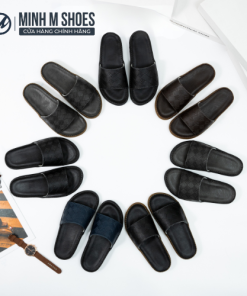 Dép Doctor Da Chống Nhăn Cao Cấp Sọc LUXURY, Đế Răng Cưa